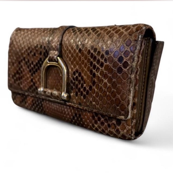 Vintage Gucci Python Greenwich Wallet - Picture 3 of 10